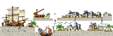 Lith Harbor minimap showing the harbor town layout